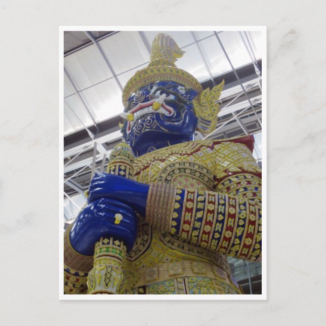 Thai-Goldstatue Postkarte (Vorderseite)