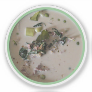 Thai Green Curry [แ ง เ ย ว กขีห. asiatisches Esse Aufkleber