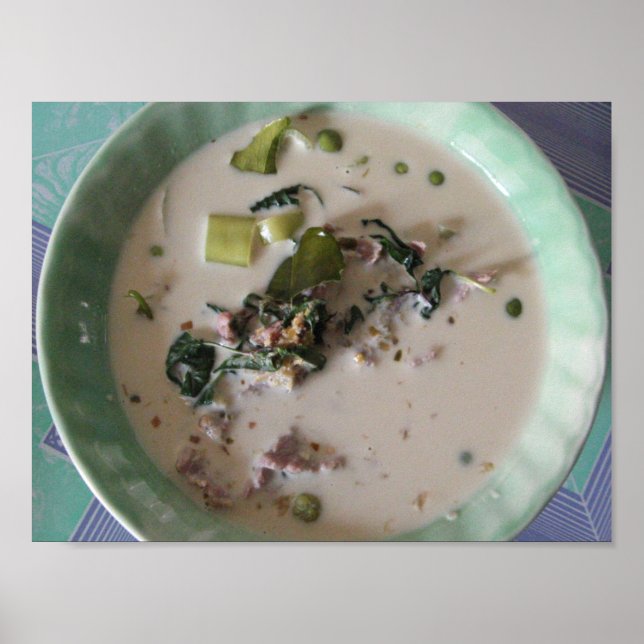 Thai Green Curry [แ ง เ ย ว กขีห. asiatisches Esse Poster (Vorne)