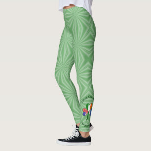 Thai Irish American Kleeblatt Flag Personalisiert Leggings