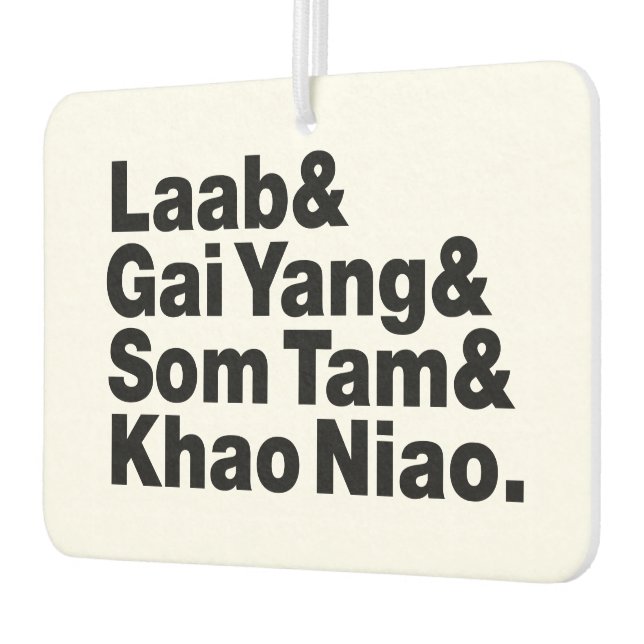 Thai Isaan Street Food Autolufterfrischer (Links)