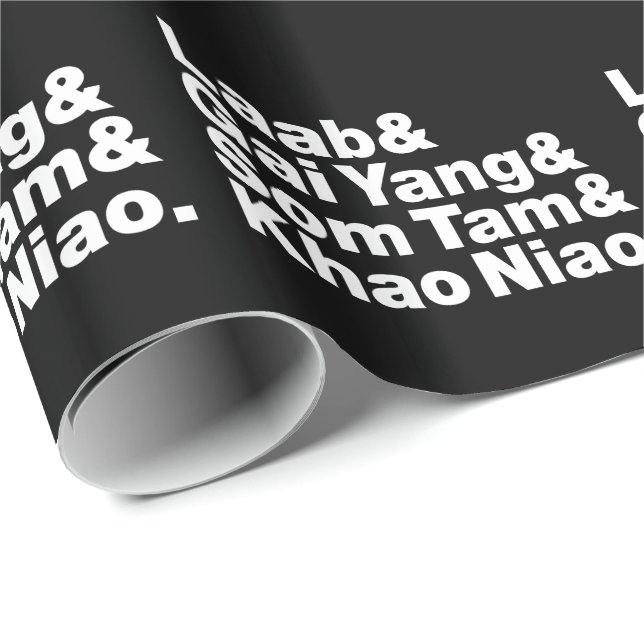 Thai Isaan Street Food Geschenkpapier (Rolleneckpunkt)