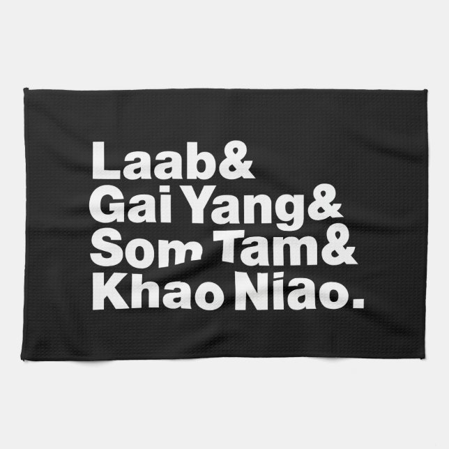 Thai Isaan Street Food Geschirrtuch (Horizontal)