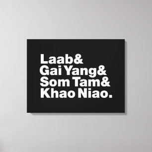 Thai Isaan Street Food Leinwanddruck