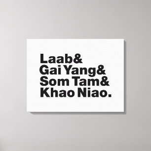 Thai Isaan Street Food Leinwanddruck