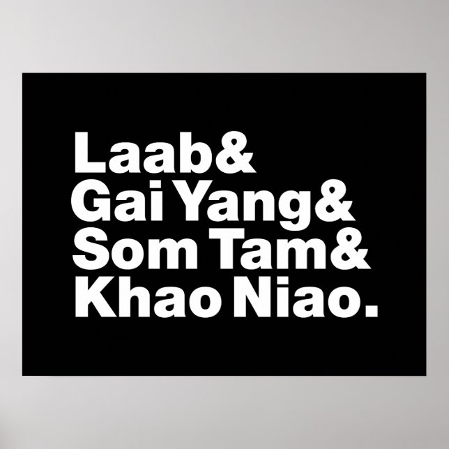 Thai Isaan Street Food Poster (Vorne)