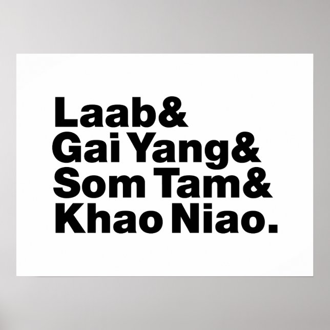 Thai Isaan Street Food Poster (Vorne)