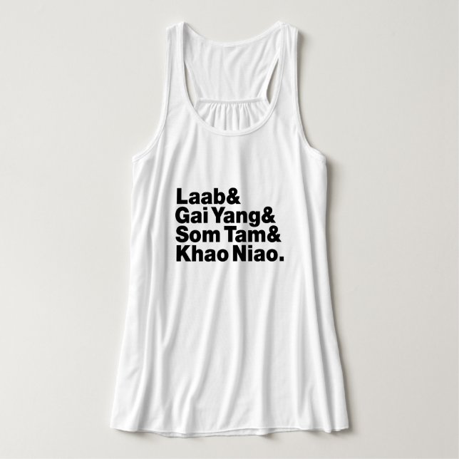 Thai Isaan Street Food Tank Top (Design Vorderseite)