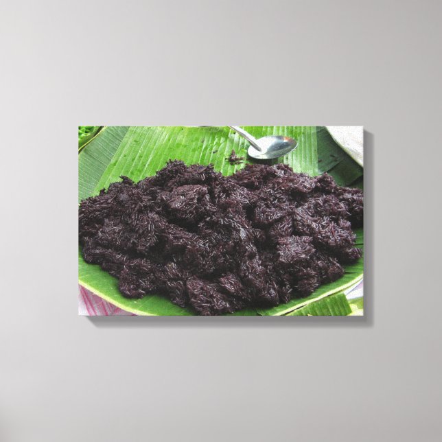 Thai Lao Black Rice [Khao Niao Dam] Leinwanddruck (Vorderseite)