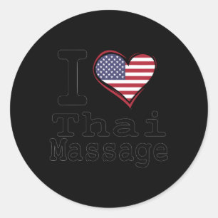 Thai Massage Yoga Thai Wellness-Center Massage The Runder Aufkleber