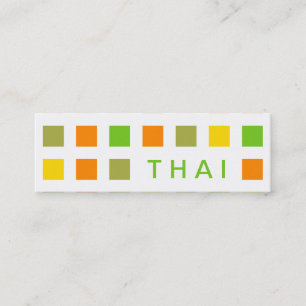 THAI (Mod-Quadrate) Mini Visitenkarte
