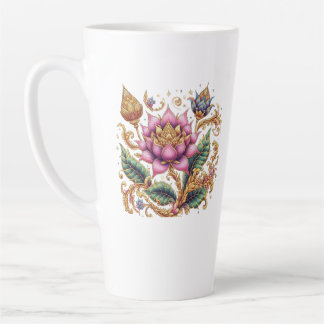 Thai Motif Blume Groß Milchtasse