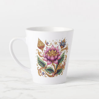 Thai Motif Blume Milchtasse