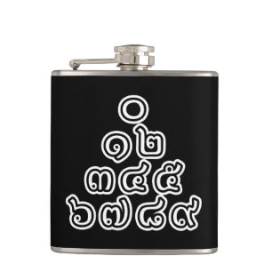 Thai Numbers Pyramid ♦ Thai-Sprachskript ♦ Flachmann