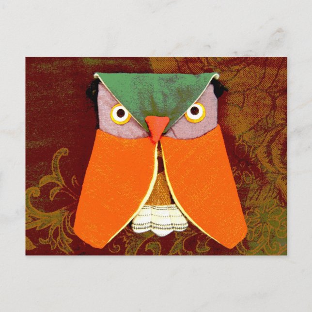 Thai Owl Handicraft Postkarte (Vorderseite)