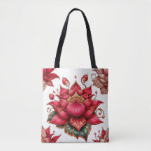Thai Red Lotus, Thai Art, Thai Design, thailändisc