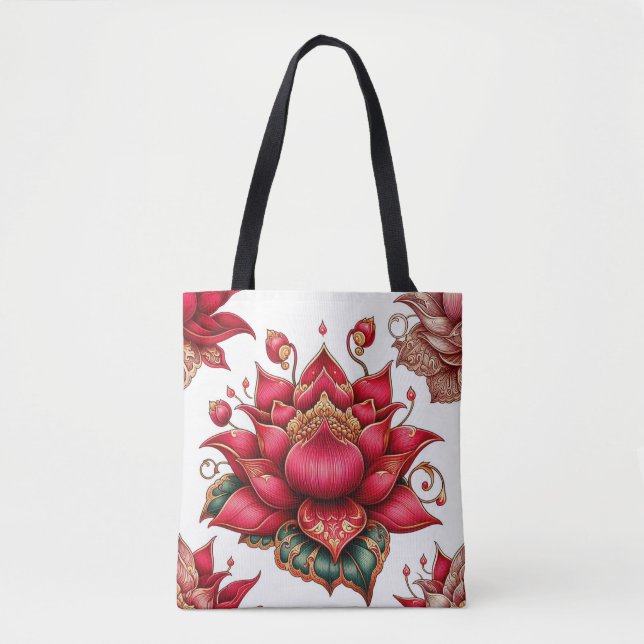 Thai Red Lotus, Thai Art, Thai Design, thailändisc (Vorderseite)