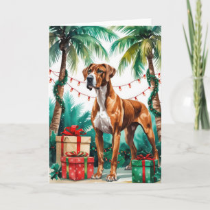 Thai Ridgeback Dog Weihnachtsgrüße Karte