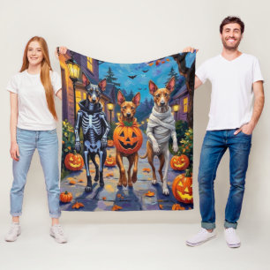 Thai Ridgeback Halloween-Kostüm beim Süßigkeiten-S Fleecedecke