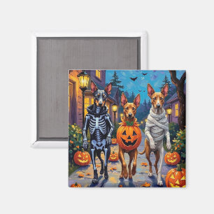 Thai Ridgeback Halloween-Kostüm beim Süßigkeiten-S Magnet