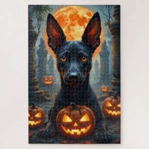 Thai Ridgeback Heidentempel Halloween-Porträt Puzzle