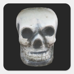 Thai Skull Quadratischer Aufkleber
