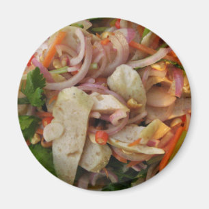 Thai Spicy Wurst Salat ... Asian Street Food Magnet