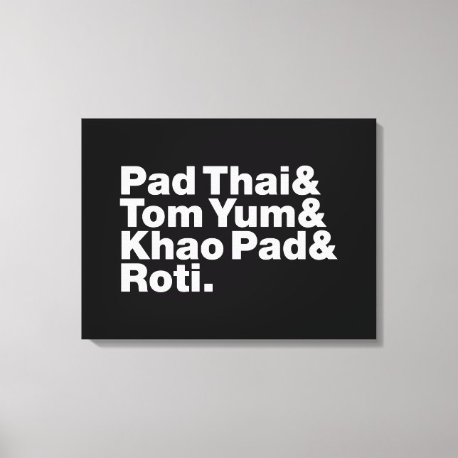 Thai Street Food Leinwanddruck (Vorderseite)