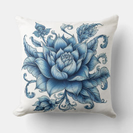 Thai Style Lotus Large Kissen