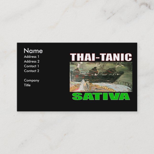 THAI TANIC SATIVA VISITENKARTE (Vorderseite)