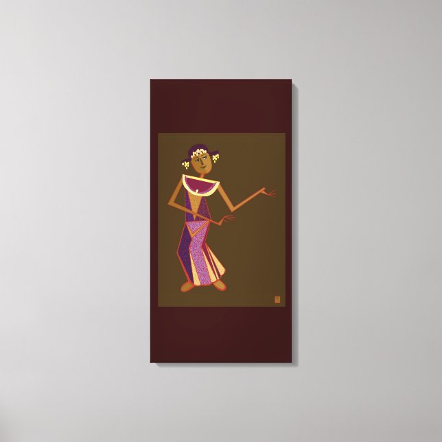 Thai-Tänzerin - Lady Leinwanddruck (Vorderseite)