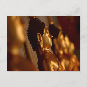 Thai Temple Buddha Statues Foto Postkarte