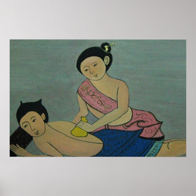 Thai Traditionelle Massage Poster (Vorne)