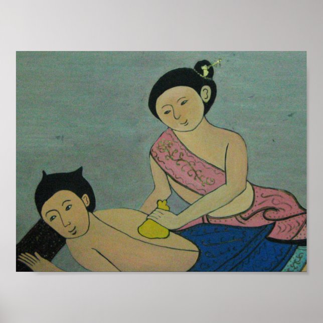 Thai Traditionelle Massage Poster (Vorne)