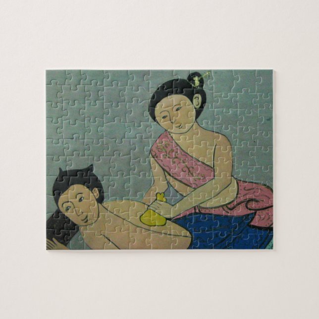 Thai Traditionelle Massage Puzzle (Horizontal)