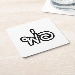 Thai Vater - พ่อ / Phaw - Thailändische Schrift Rechteckiger Pappuntersetzer