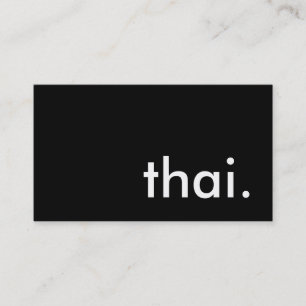 Thai. Visitenkarte