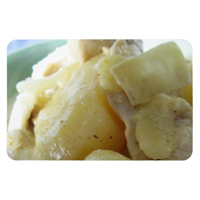 Thai Yellow Curry [แ ง ก ห ก ะ] .. Asian Street Fo Magnet (Horizontal)