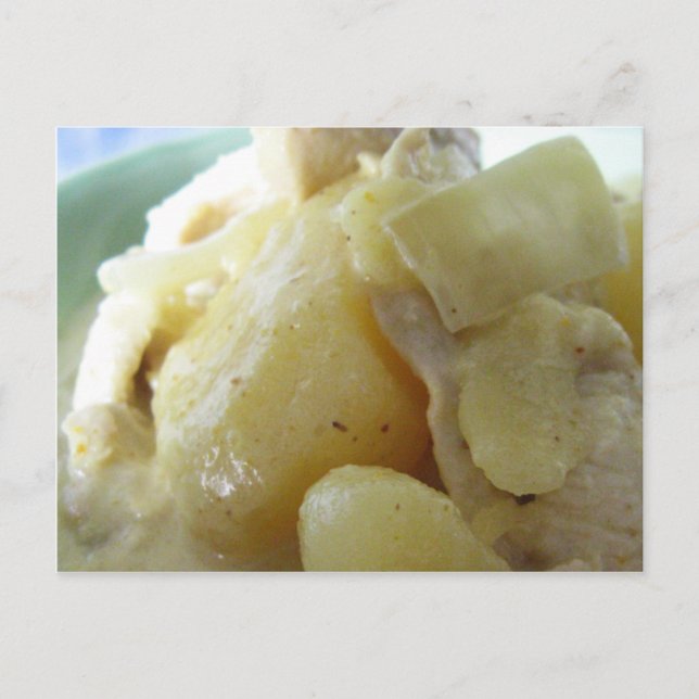 Thai Yellow Curry [แ ง ก ห ก ะ] .. Asian Street Fo Postkarte (Vorderseite)