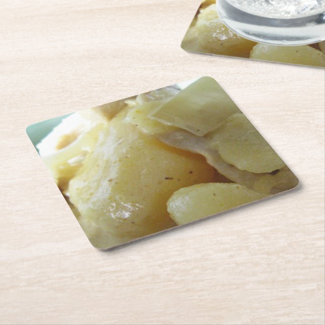 Thai Yellow Curry [แ ง ก ห ก ะ] .. Asian Street Fo Rechteckiger Pappuntersetzer (angewinkelt)