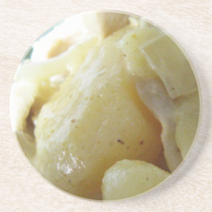 Thai Yellow Curry [แ ง ก ห ก ะ] .. Asian Street Fo Sandstein Untersetzer