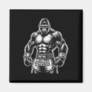 Thaiboxen und Kickboxen - Muay Thai Gorilla Magnet