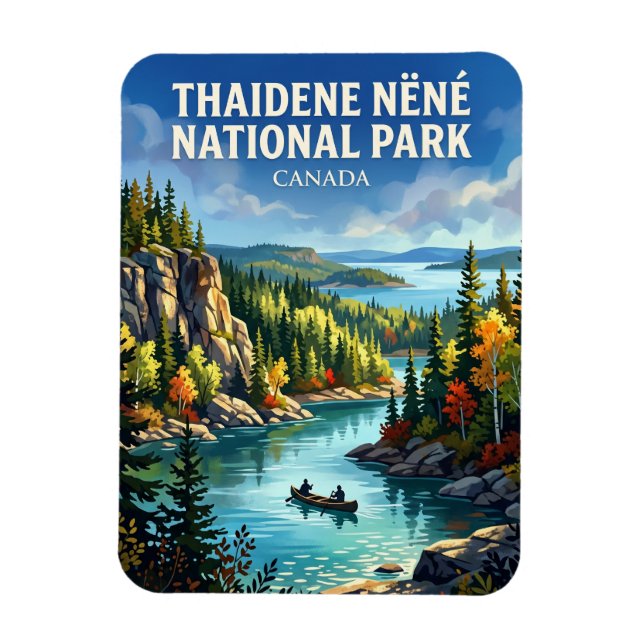 Thaidene Nëné Nationalpark Kanada Magnet (Vertikal)