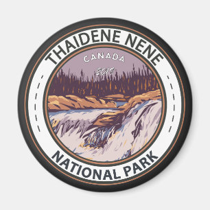 Thaidene Nene Nationalpark Kanada Vintages Abzeich Magnet