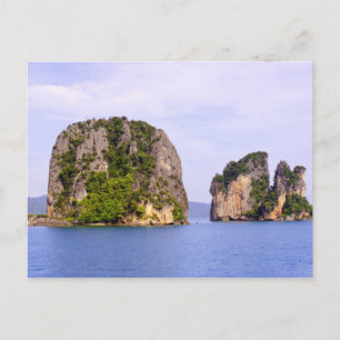 Thailand, Andaman-Meer. Ao Phang Nga-Inseln in 2 Postkarte