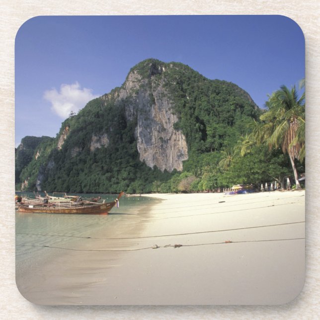 Thailand, Andaman Sea, Ko Phi Phi Island, Strand Getränkeuntersetzer (Vorderseite)