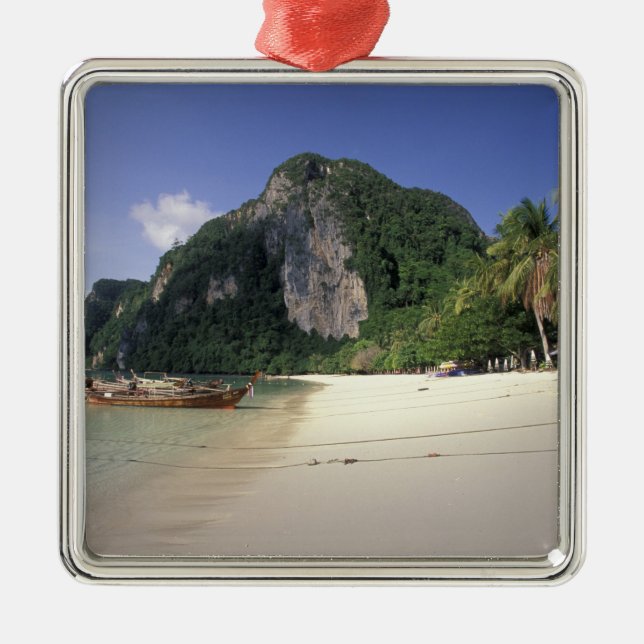 Thailand, Andaman Sea, Ko Phi Phi Island, Strand Silbernes Ornament (Vorne)