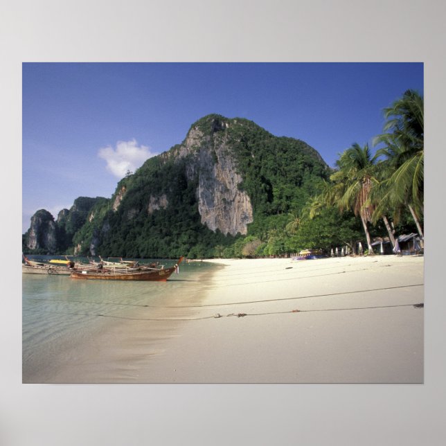 Thailand, Andamanensee, Ko Phi Phi Insel, Strand Poster (Vorne)