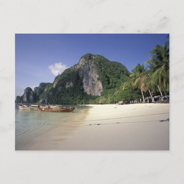 Thailand, Andamansee, Ko Phi Phi Island, Strand Postkarte (Vorderseite)