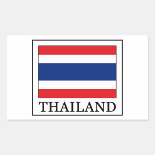 Thailand-Aufkleber Rechteckiger Aufkleber